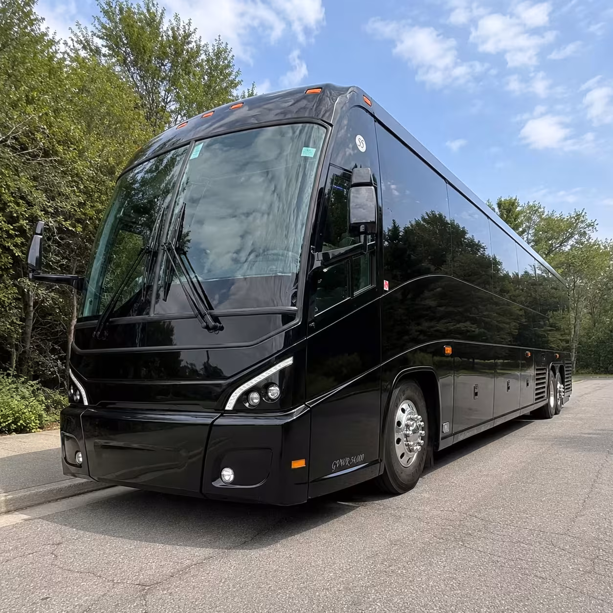 56 passenger charter bus