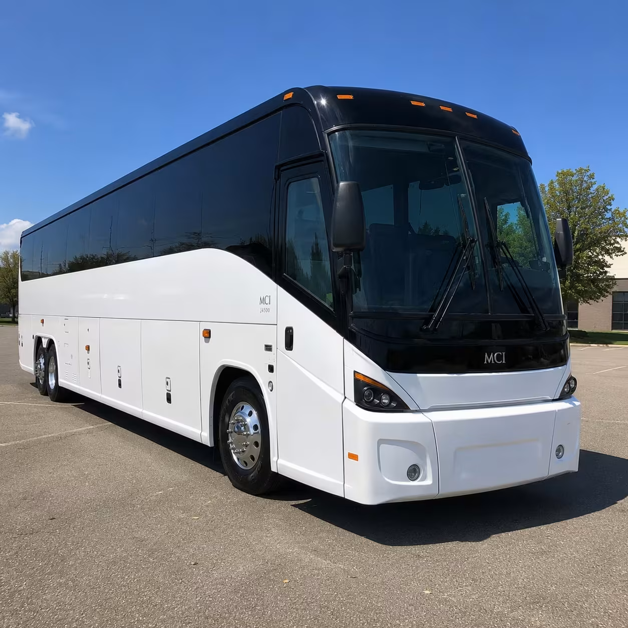 johns creek charter bus rental exterior