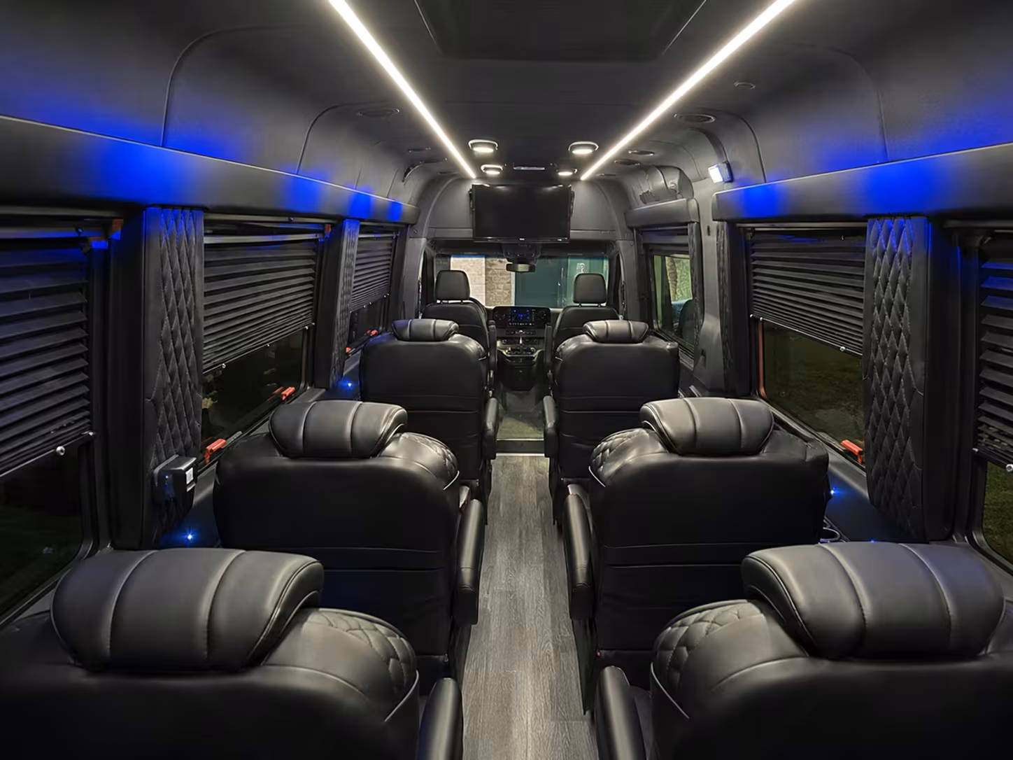 sprinter van with driver inside