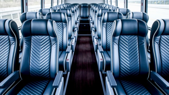 johns creek 50 passenger charter bus inside