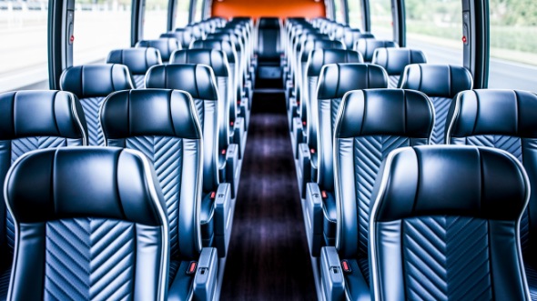 johns creek 54 passenger charter bus inside