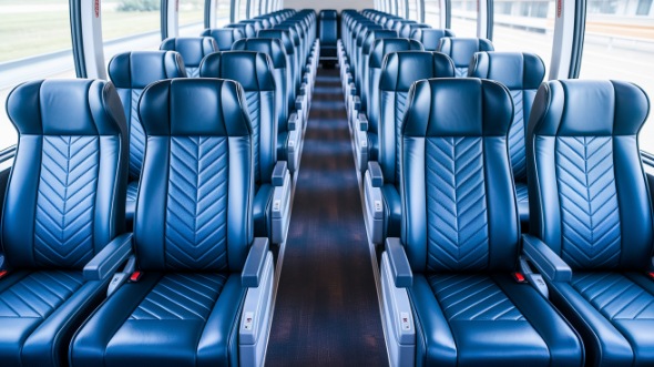johns creek 55 passenger charter bus inside