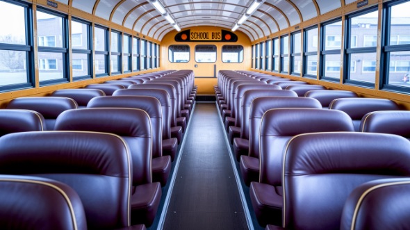 johns creek school bus rental inside