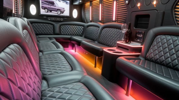 sprinter limo rental interior johns creek